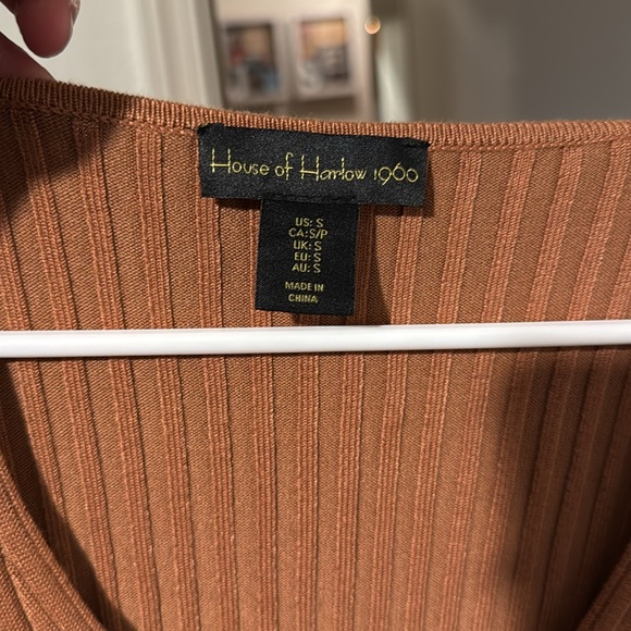 House of Harlow ribbed tan midi dress - Picture 4 of 4